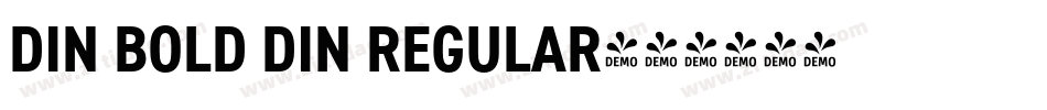 DIN BOLD DIN REGULAR字体转换